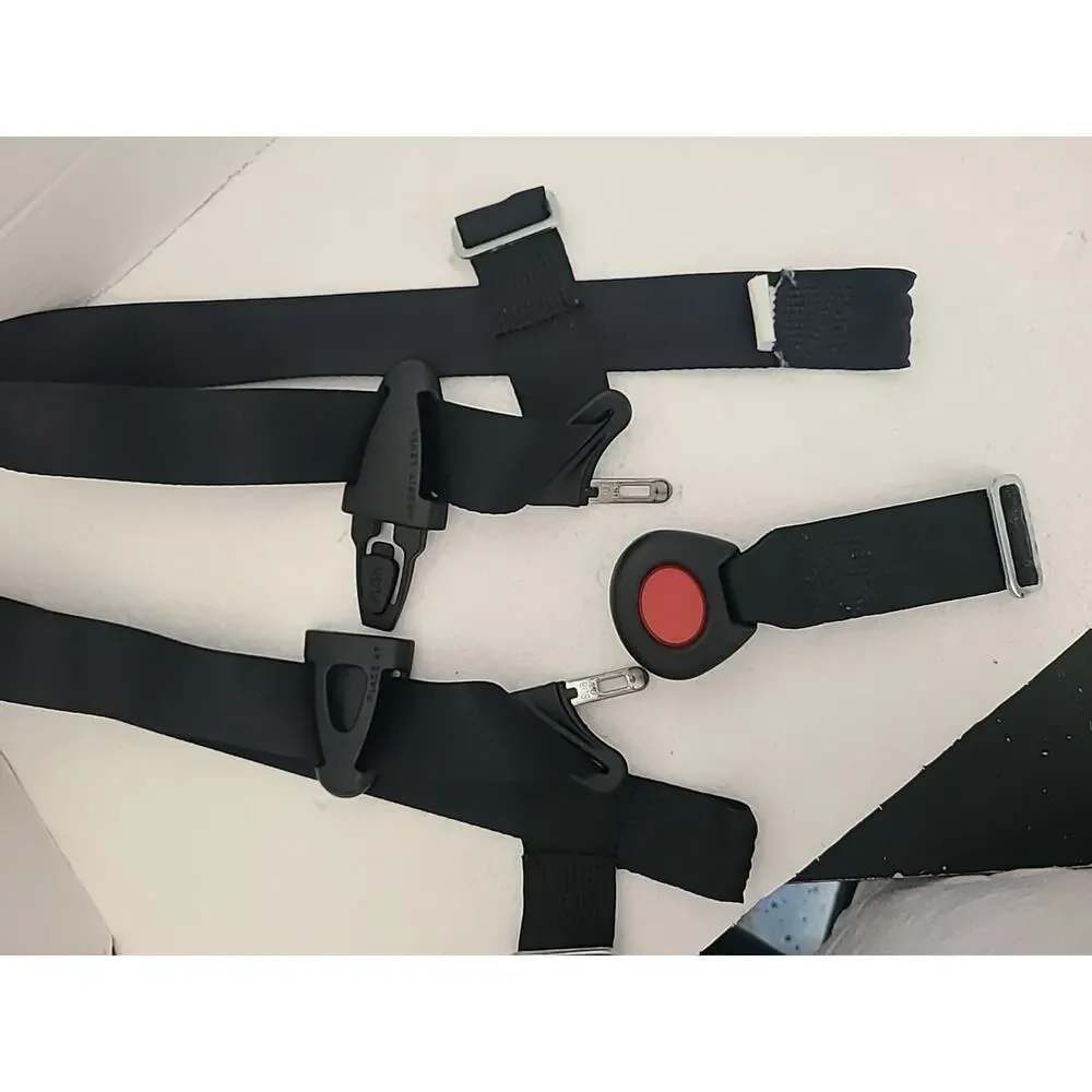 Doona Infant Baby Black Seat Belt Straps Harness Buckle Safety Clip Replacement